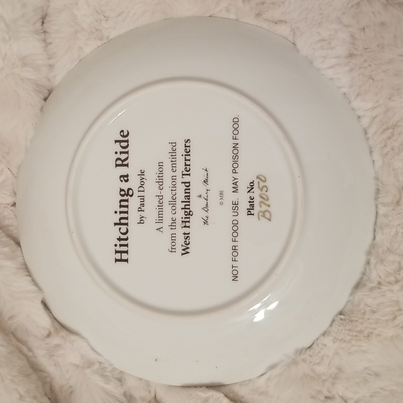 Hitching a Ride by Paul Doyle West Highland Terrier Danbury Mint Gift - Picture 2 of 6